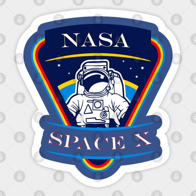 NASA Space Shirts | NASA Space Shirt | Astronaut Shirt Sticker by Mako Design 